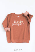 LITTLE PUMPKIN Toddler Graphic Sweatshirt: AUTUMN LEAF / 5T