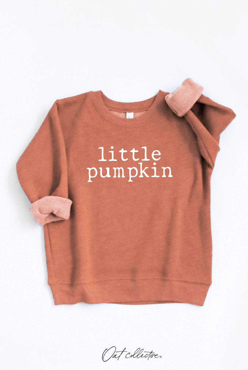LITTLE PUMPKIN Toddler Graphic Sweatshirt: AUTUMN LEAF / 2T