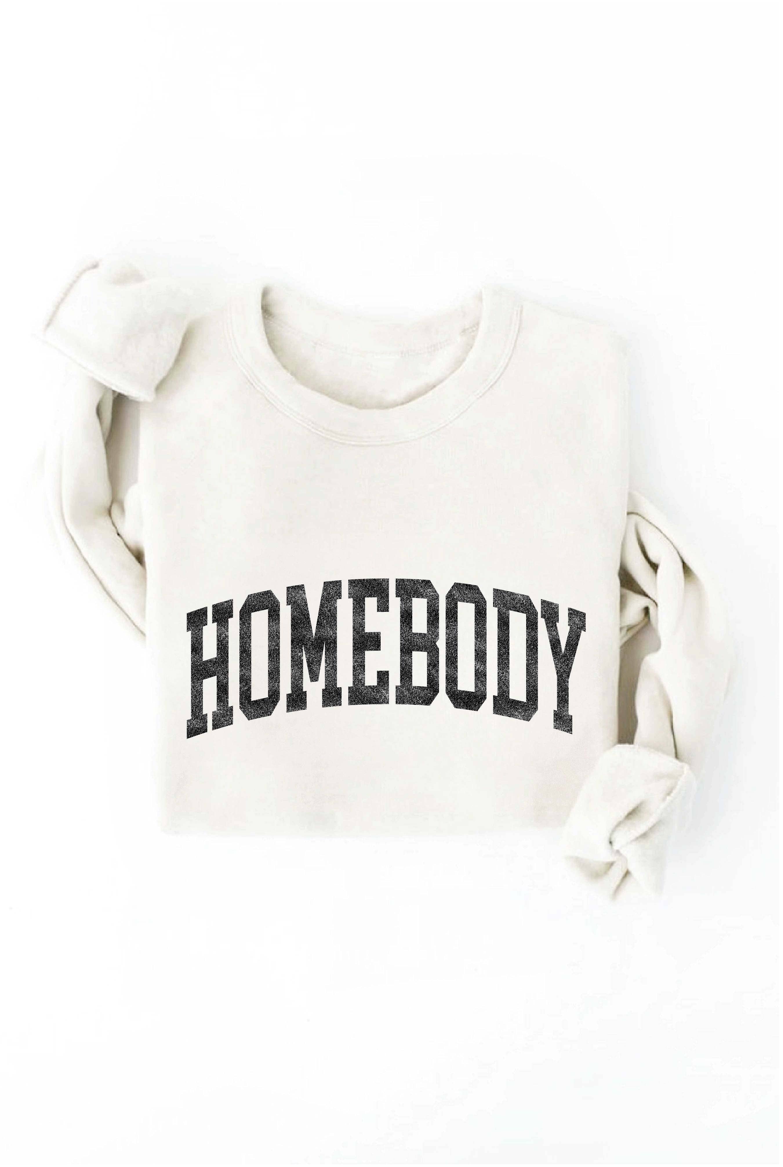 HOMEBODY Graphic Sweatshirt: ROSE / S