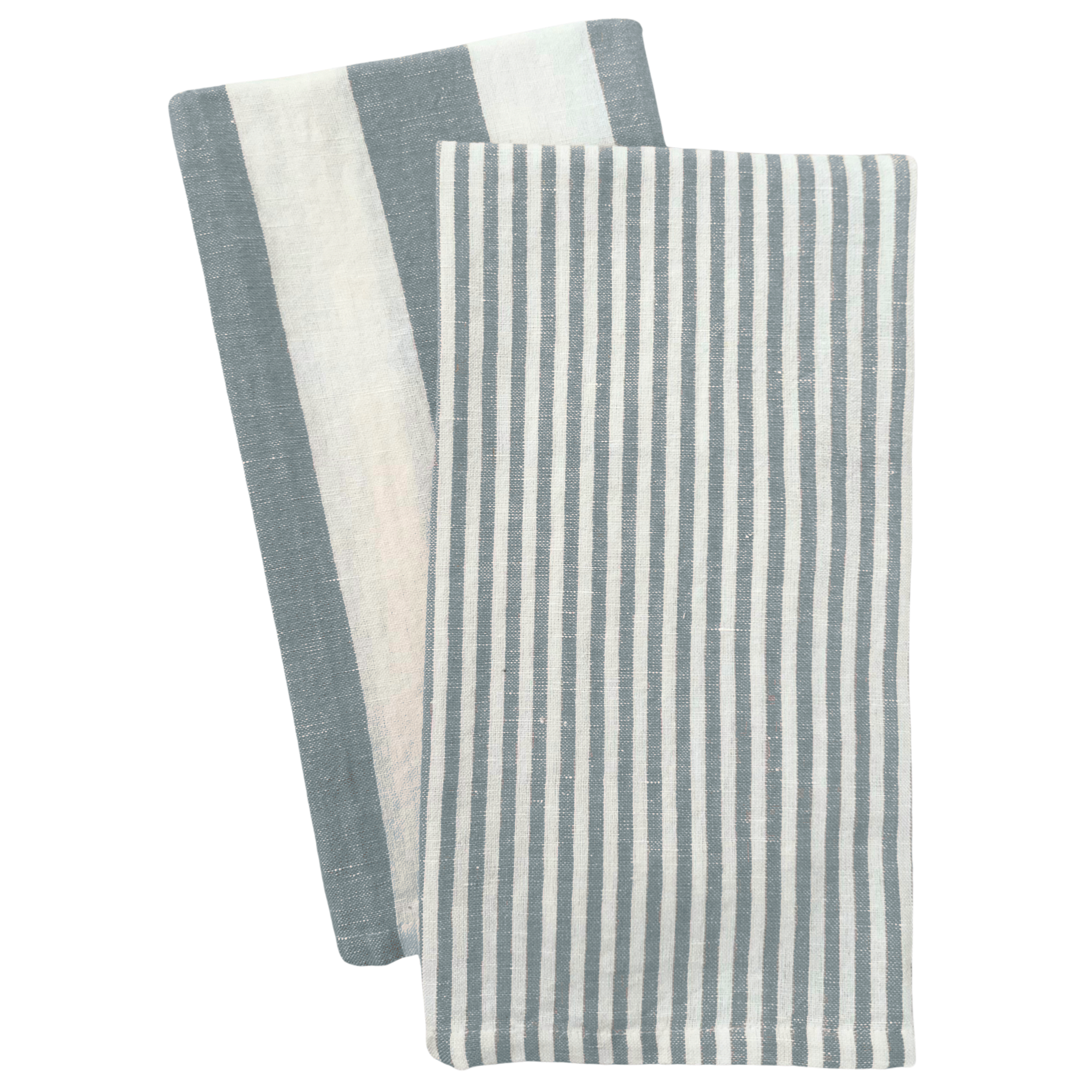 Stripe Tea Towel Set: Black