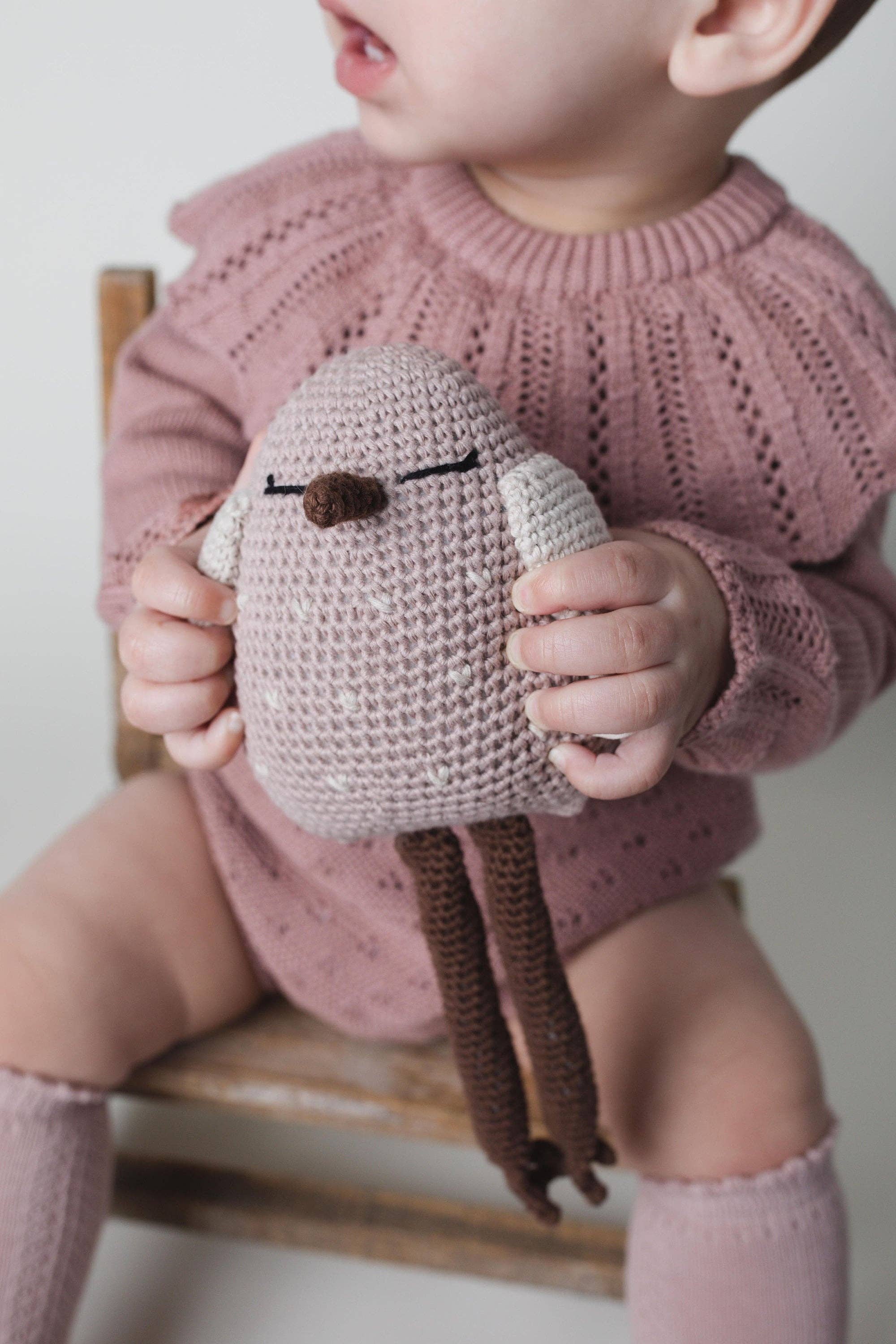 Mini Crochet Animals: Mini Birdie Mauve