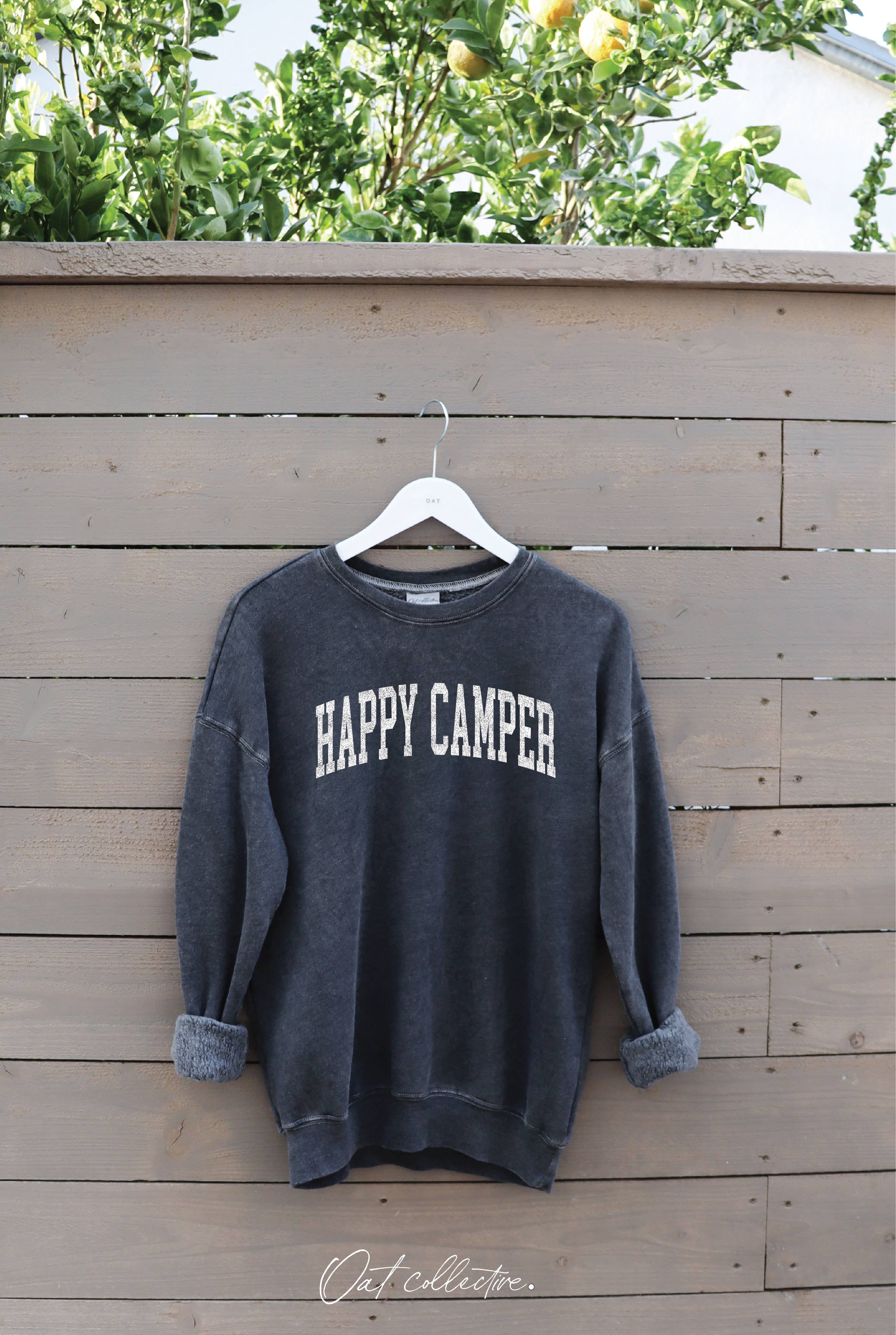 HAPPY CAMPER  Mineral Graphic Sweatshirt: BEACH SAND / M