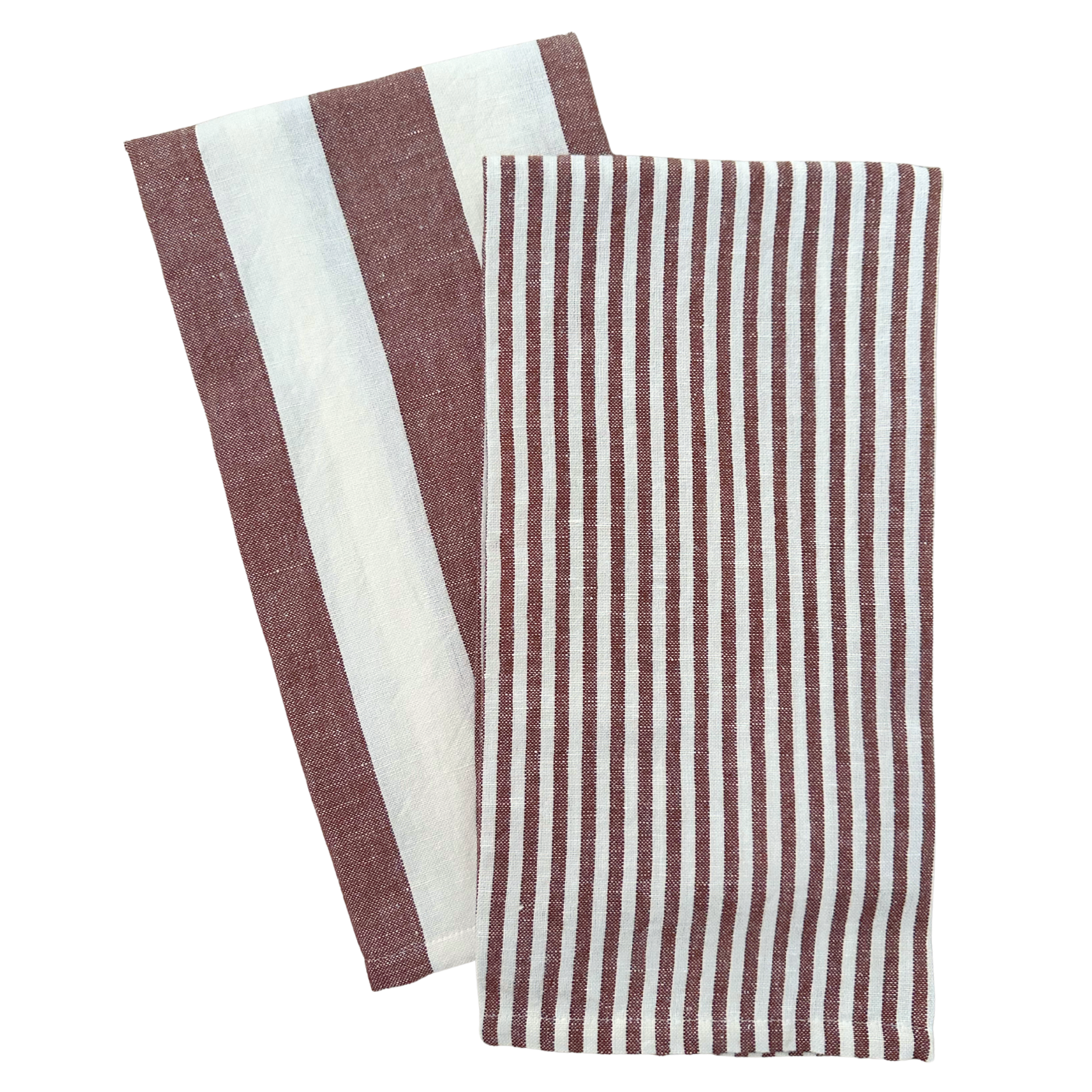 Stripe Tea Towel Set: Black