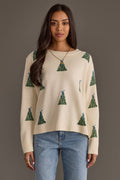 Ivory Tree Sweater with Bows