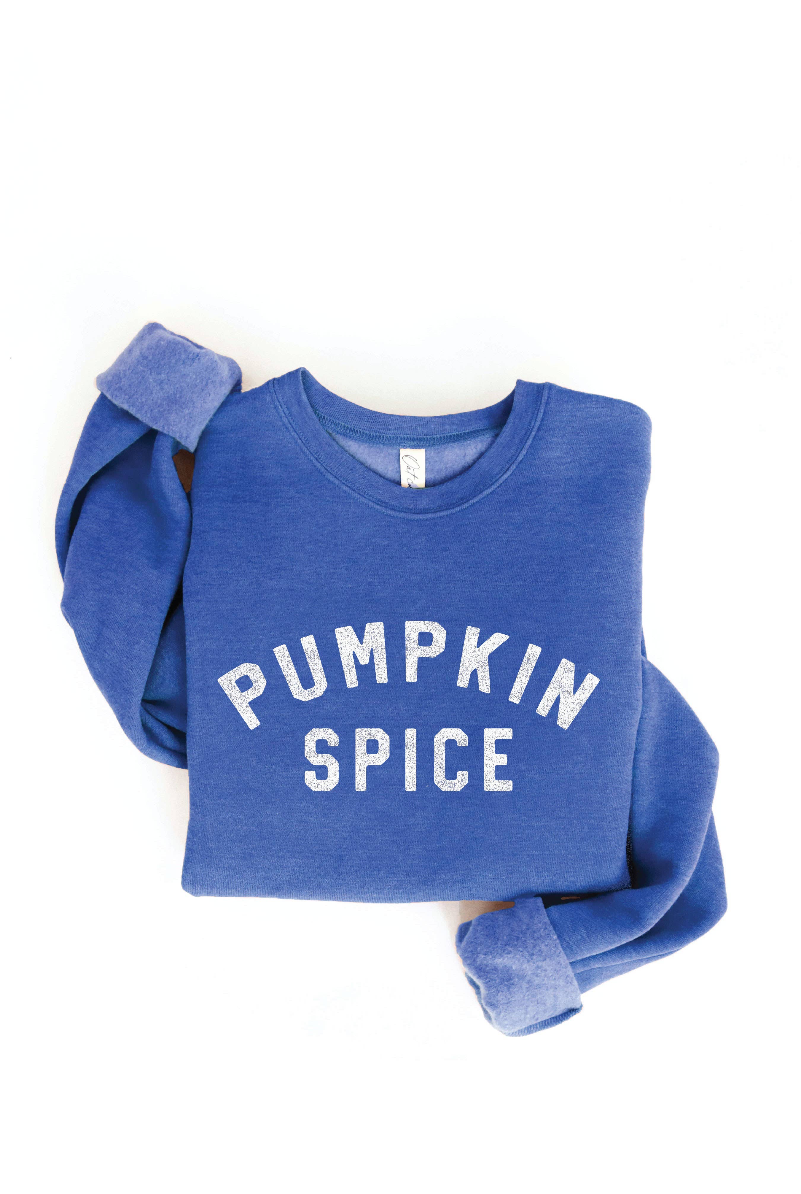 PUMPKIN SPICE Graphic Sweatshirt: AUTUMN LEAF / L