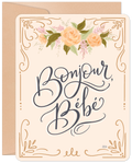 Bonjour, Bebe New Baby Card