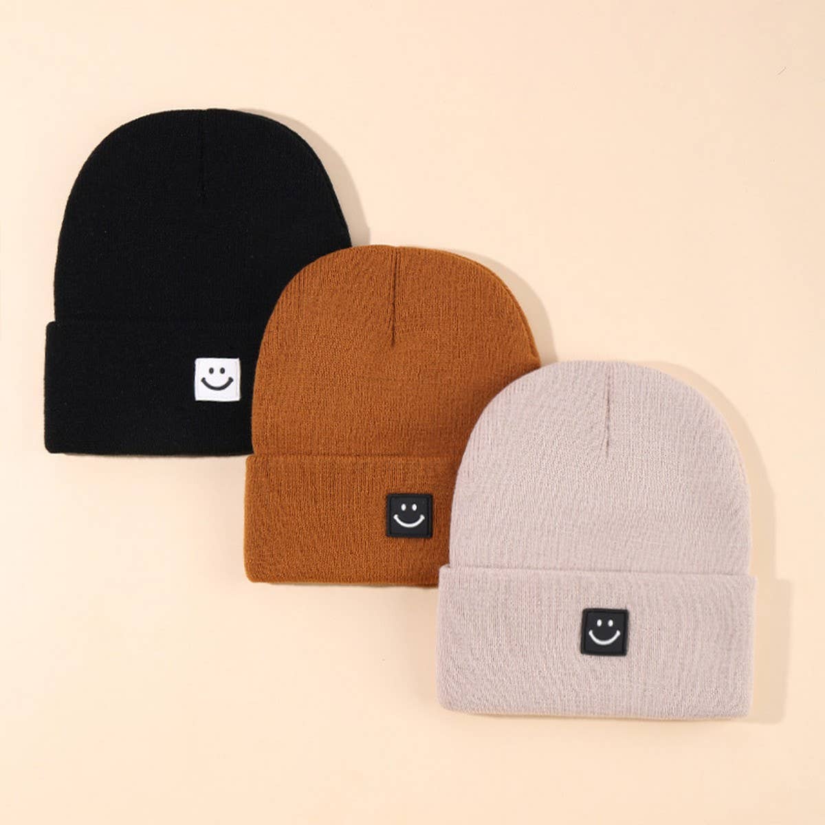 Little Joy Smiley Knit Beanie