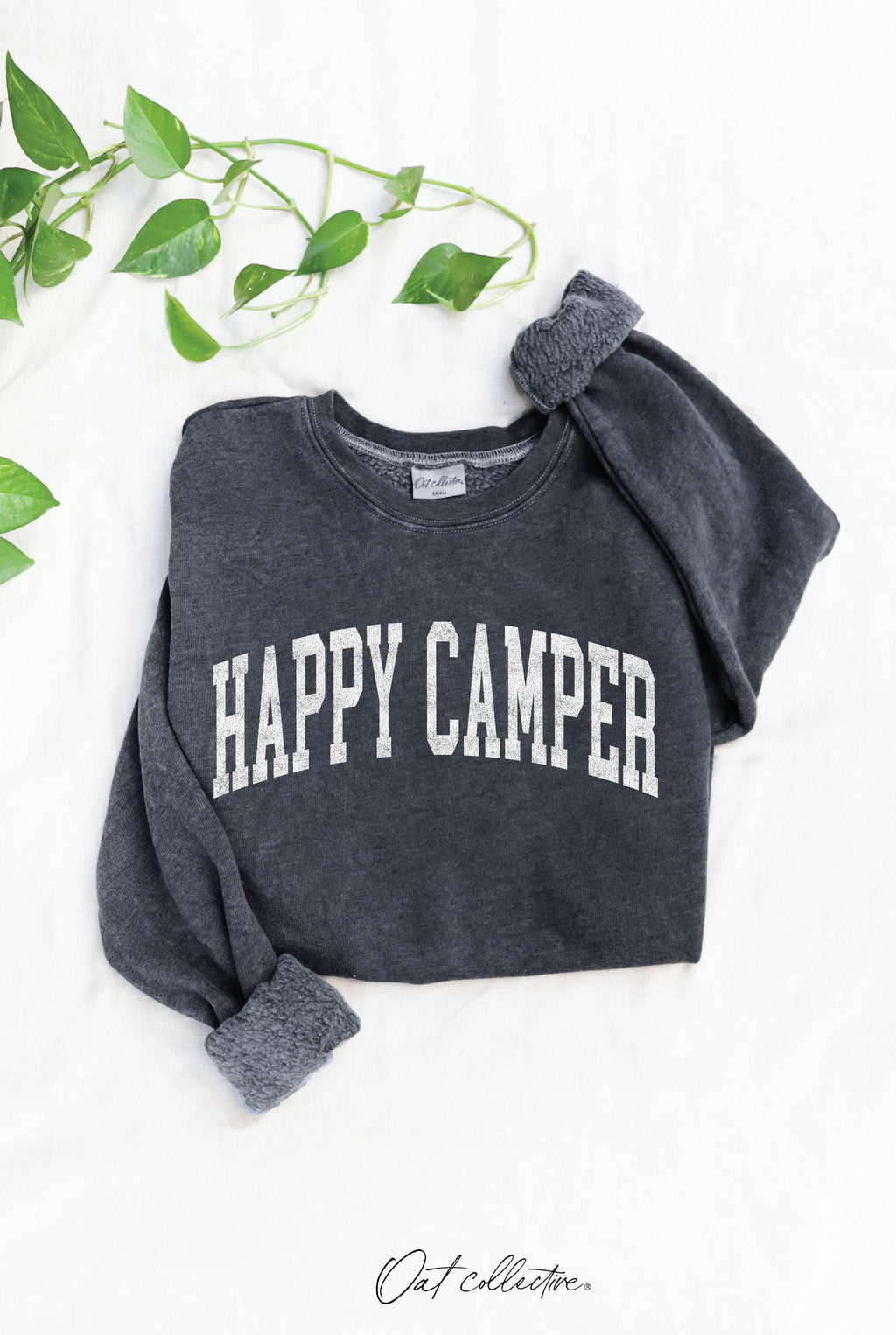 HAPPY CAMPER  Mineral Graphic Sweatshirt: BEACH SAND / S