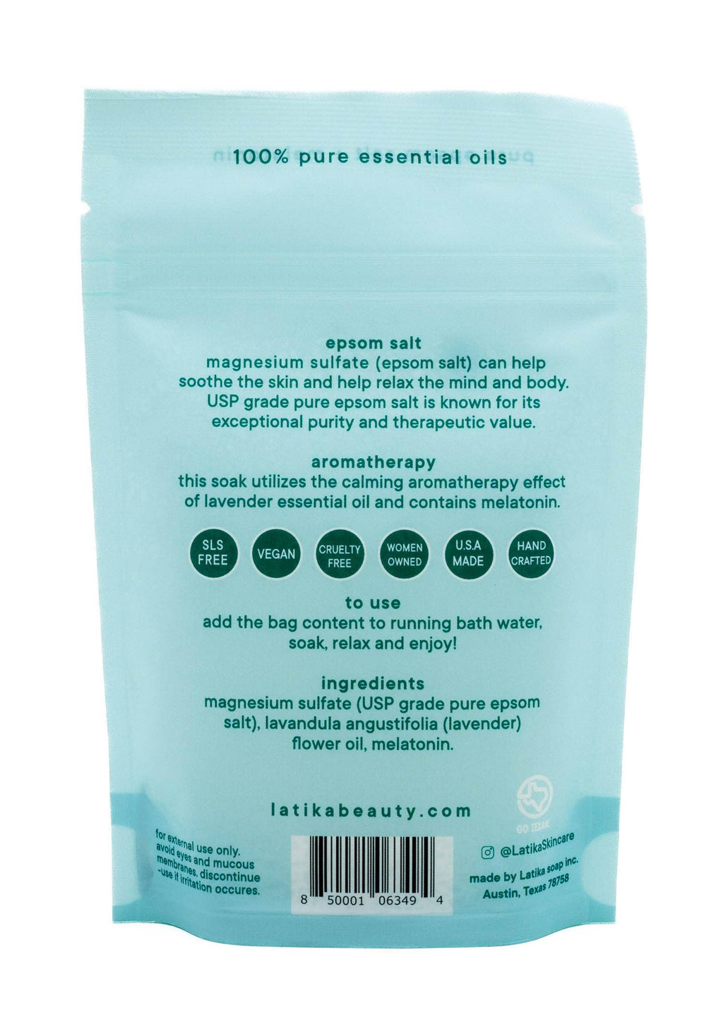 Melatonin Bath Salt for Sleep Assist
