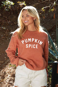 PUMPKIN SPICE Graphic Sweatshirt: AUTUMN LEAF / M