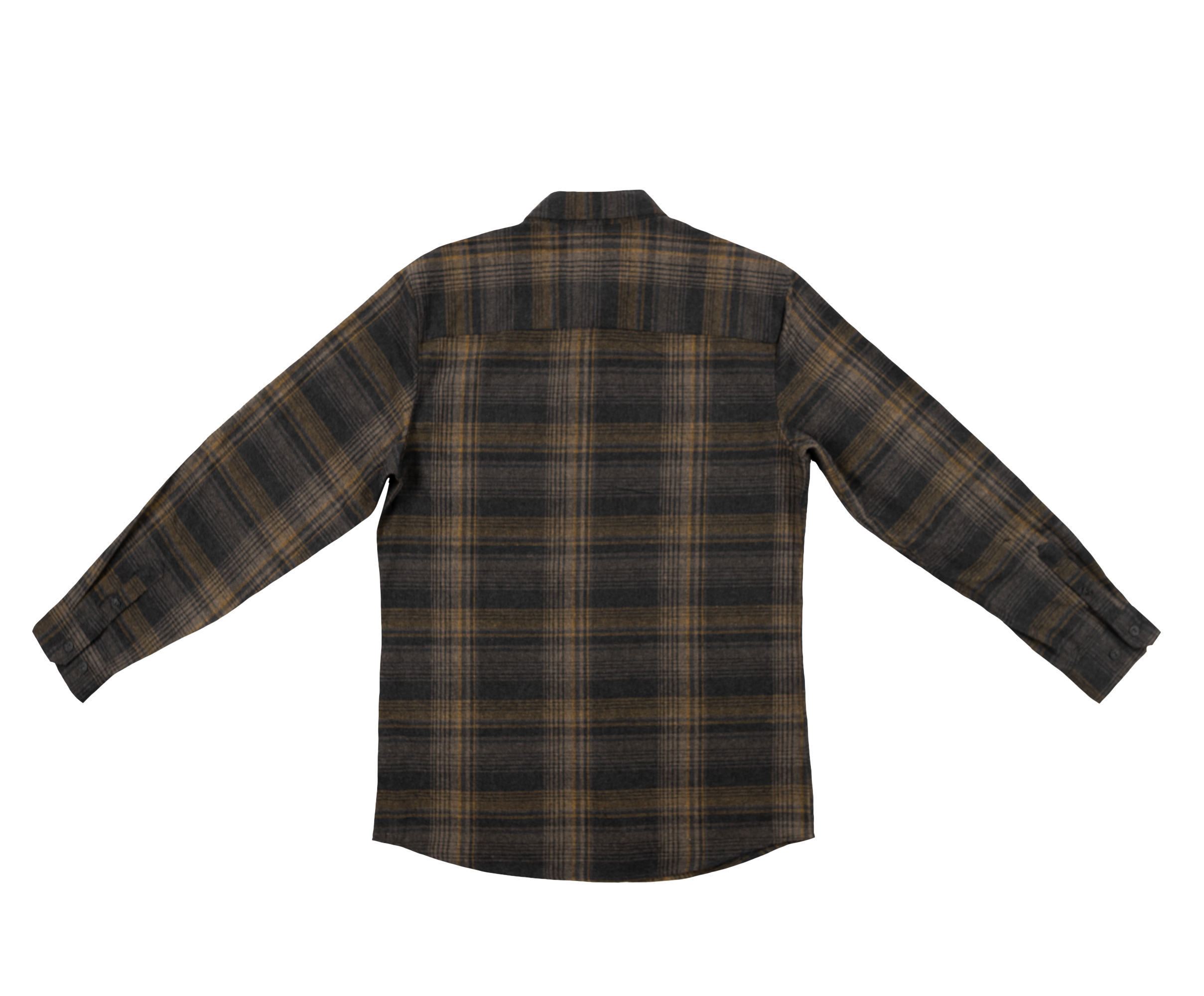 Mens Flannel Shirt: Navy / 2XL