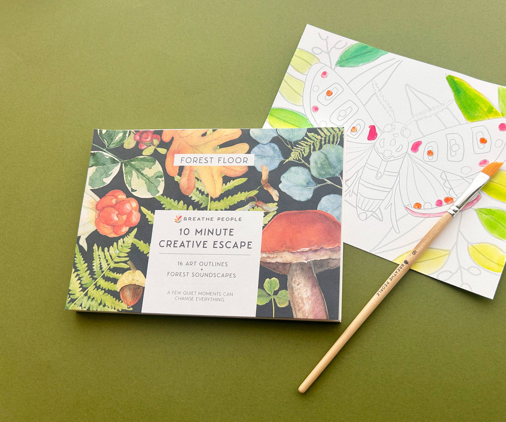 10 Minute Creative Escape Art Book — Forest Floor