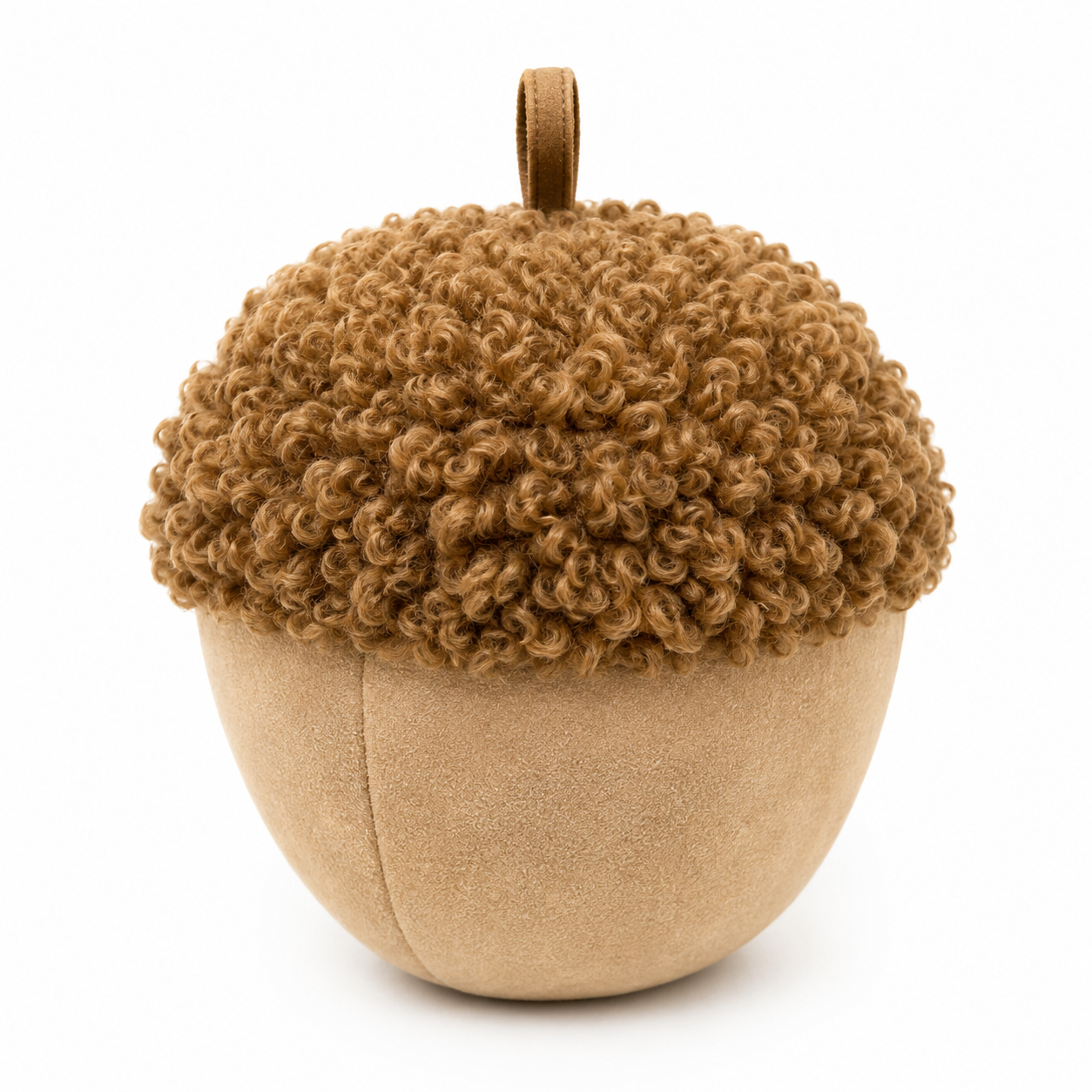 Brown Acorn Filled 10" Throw Pillow