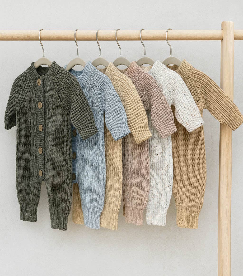 Cotton knitted Jumper Meko: Pine / Newborn
