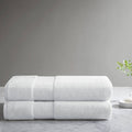 Turkish 600gsm Cotton 2-Piece Bathroom Sheet Set, White