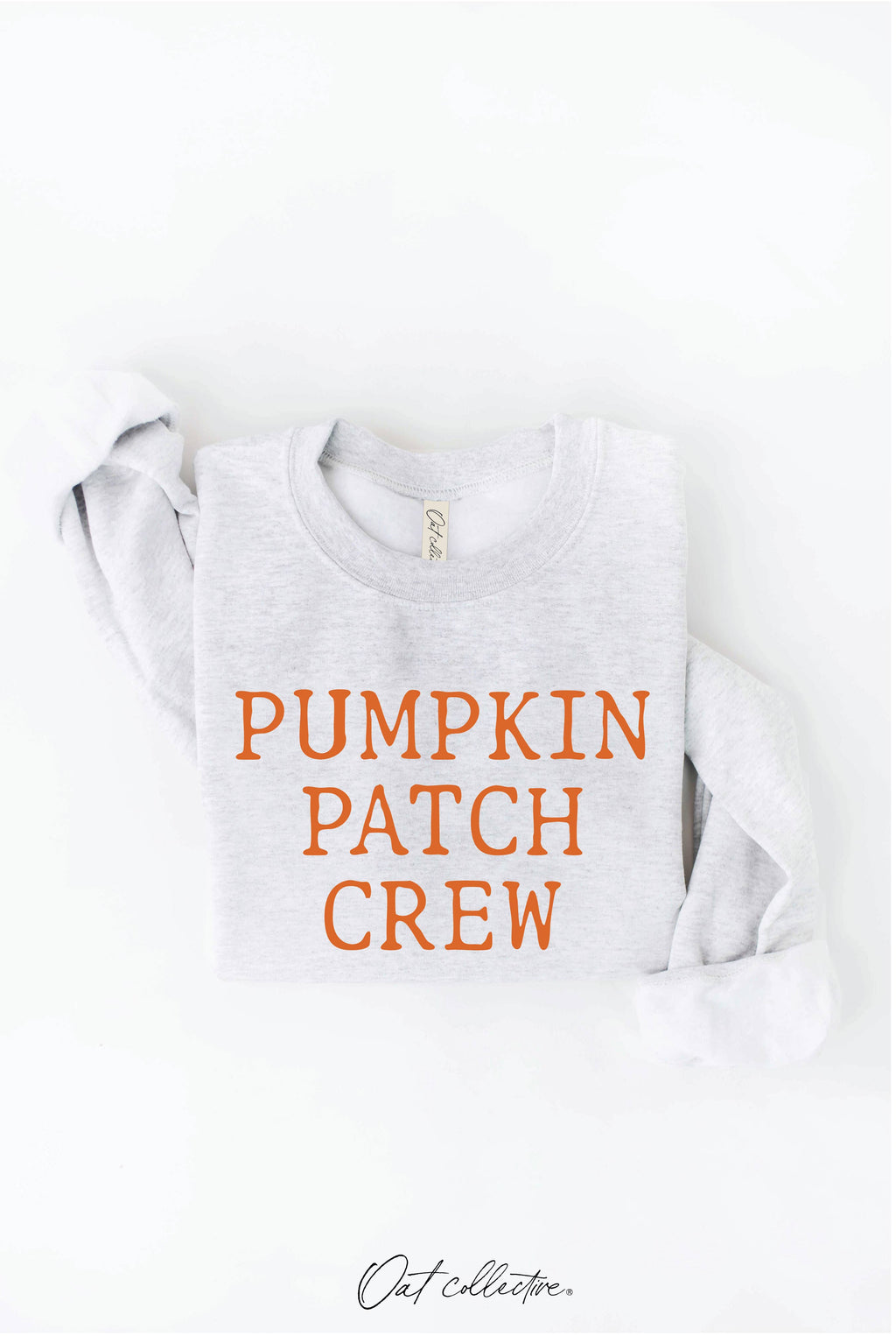 PUMPKIN PATCH CREW Graphic Sweatshirt: HEATHER DUST / L