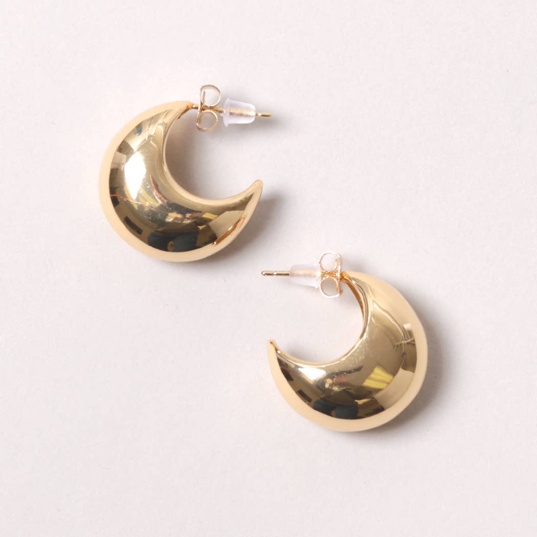 14K Gold-Dipped Post Earring: GLD / ONE SIZE