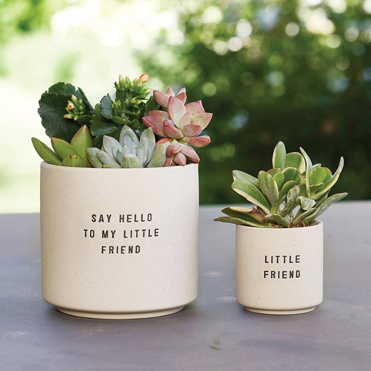 Ceramic Planting Pots - Set of 2: Material