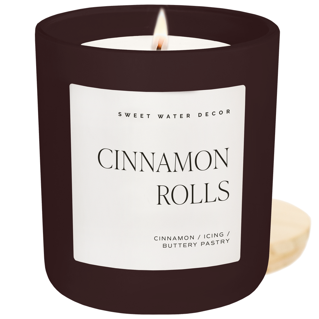 *NEW* Cinnamon Rolls 15 oz Soy Candle Matte Jar - Fall Decor