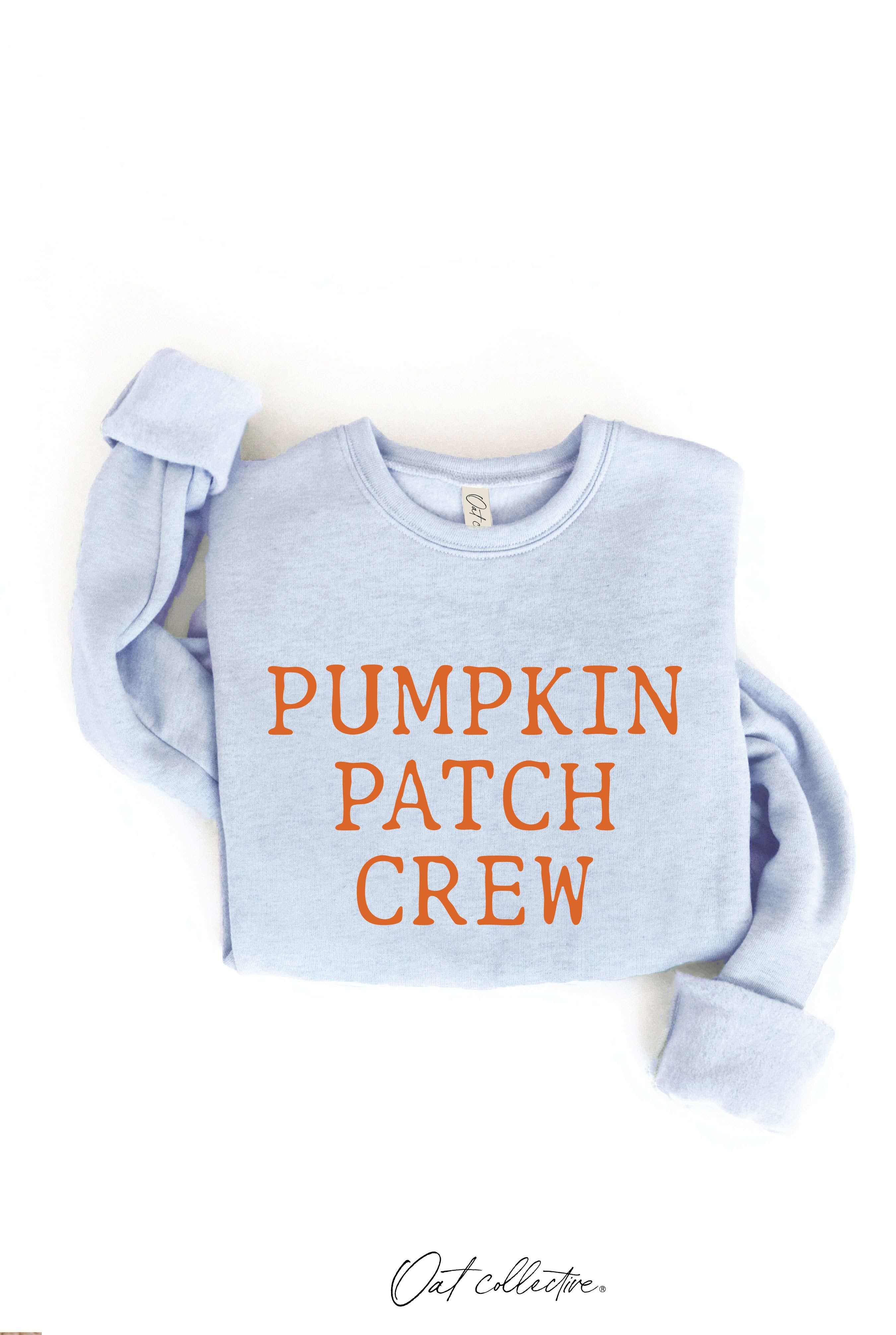 PUMPKIN PATCH CREW Graphic Sweatshirt: HEATHER DUST / XL