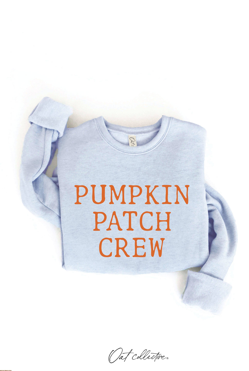 PUMPKIN PATCH CREW Graphic Sweatshirt: HEATHER DUST / S