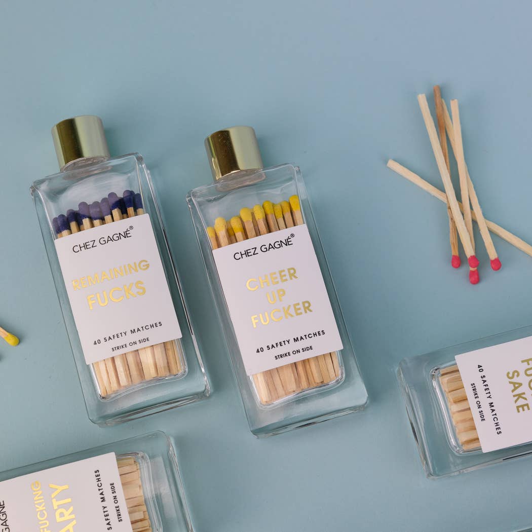 Remaining F**ks - Glass Bottle Matches