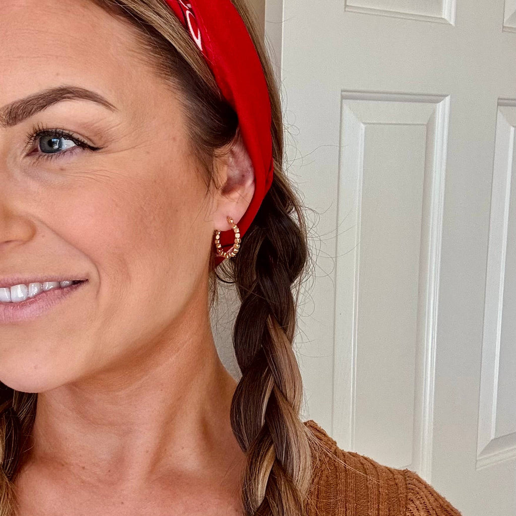 BEADED HOOPS