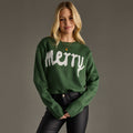 Hunter Green Merry Sweater
