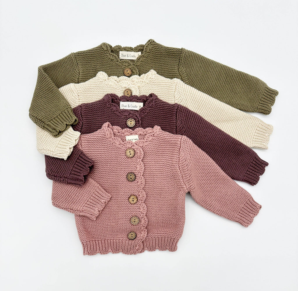 Baby Sophia Sweater: Champagne pink / 2T