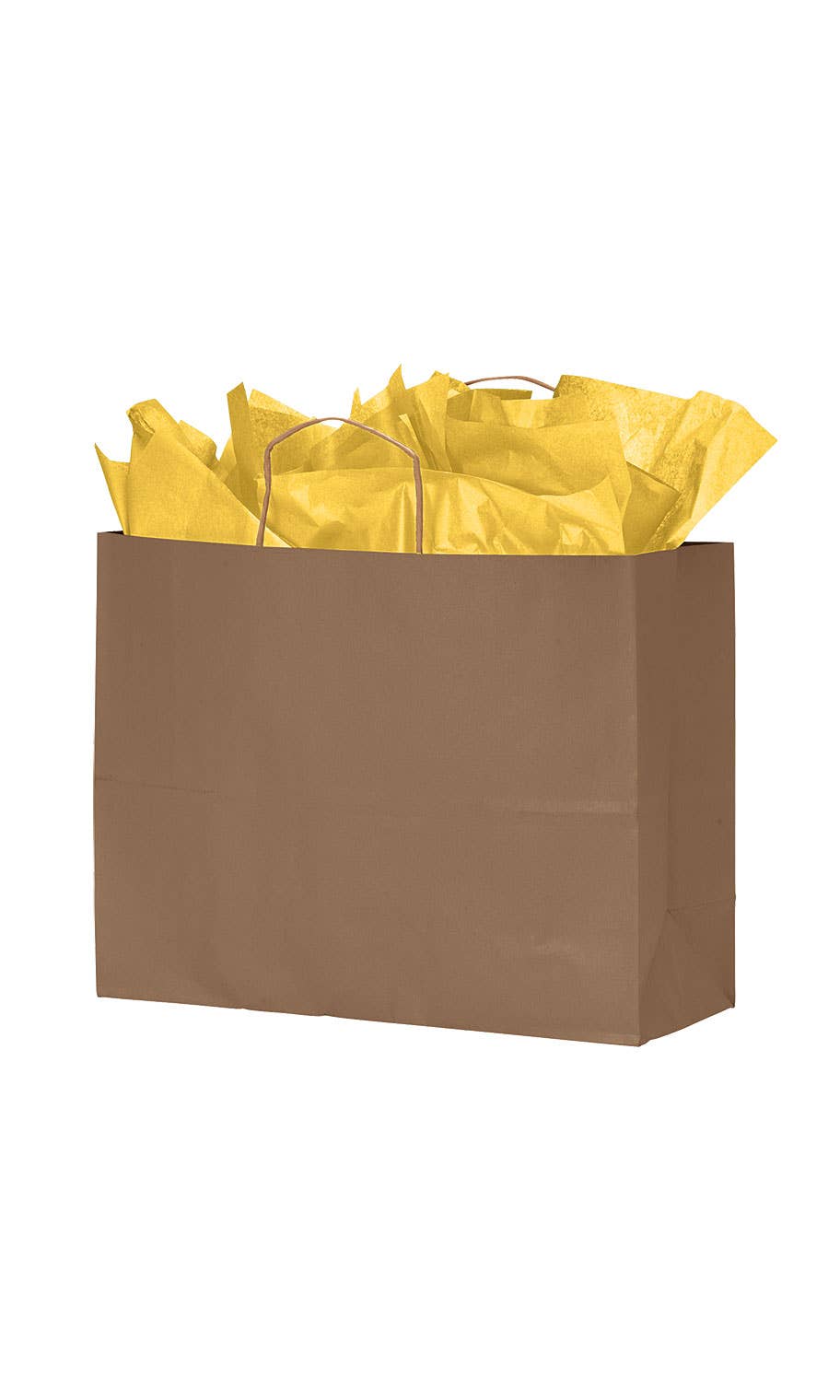 Kraft Paper Shopping Bags: White / Case of 100 / Small