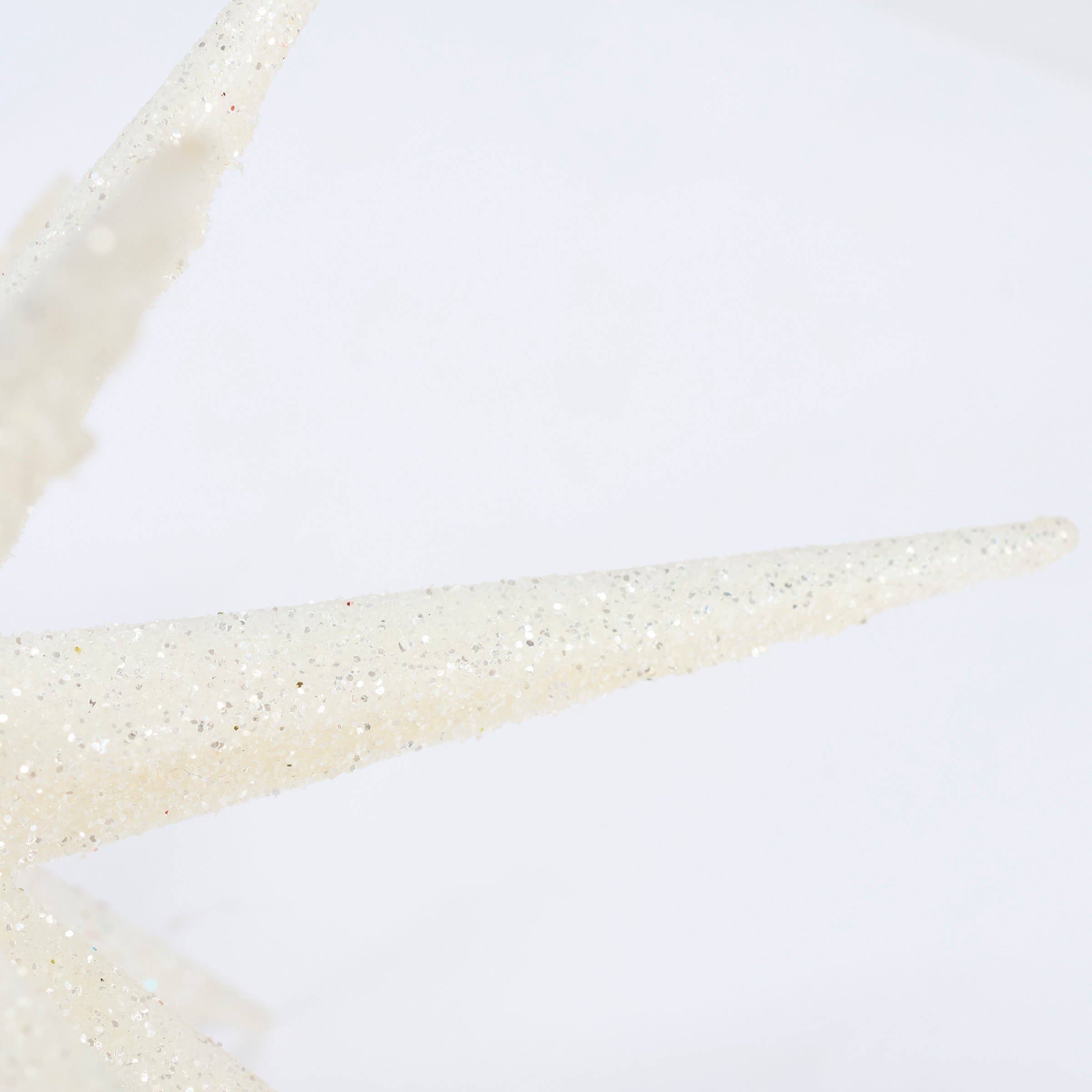White Starburst Ornament Lg