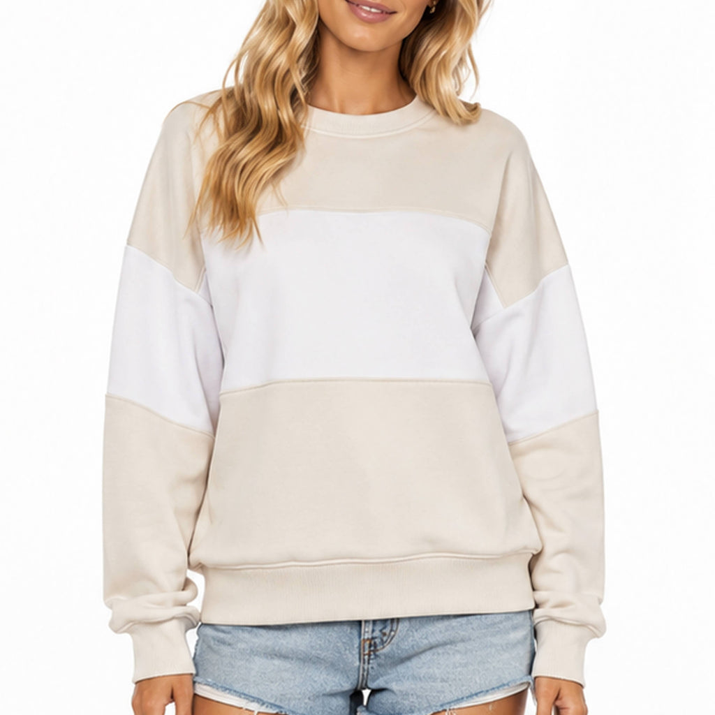 Colorblock Fleece Sweatshirt