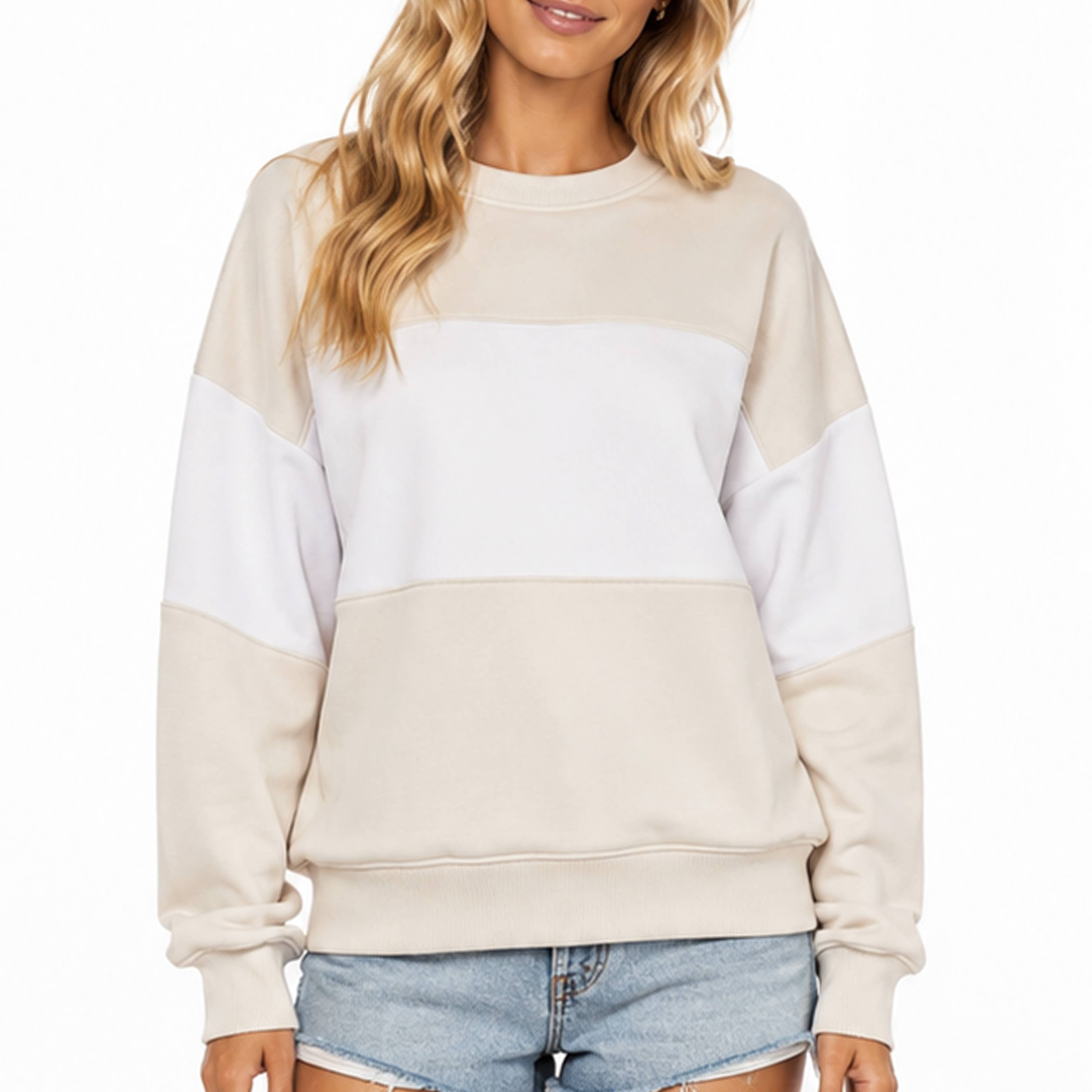 Colorblock Fleece Sweatshirt