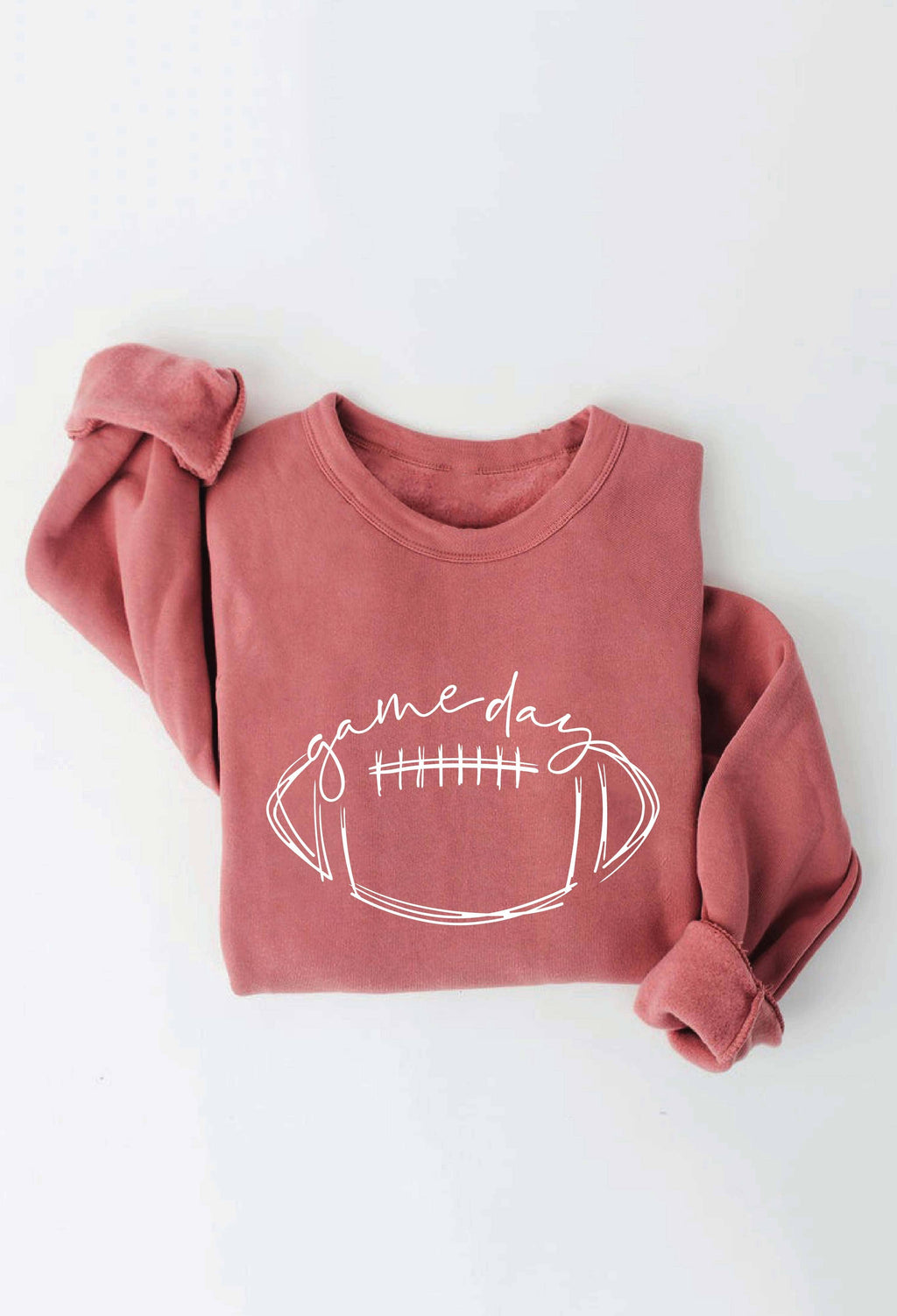 GAME DAY FOOTBALL Graphic Sweatshirt: DARK H. SAGE / XL