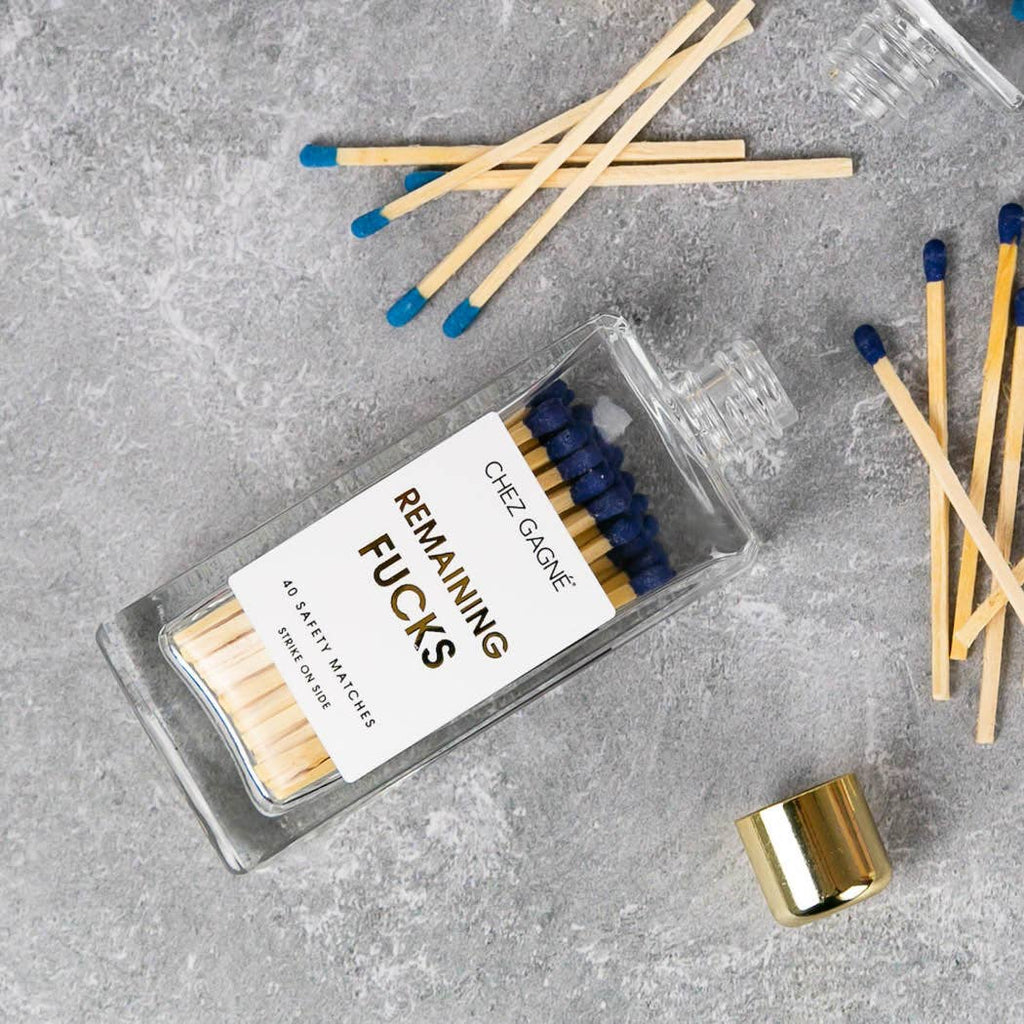 Remaining F**ks - Glass Bottle Matches