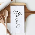 Custom City Love Tea Towel: White