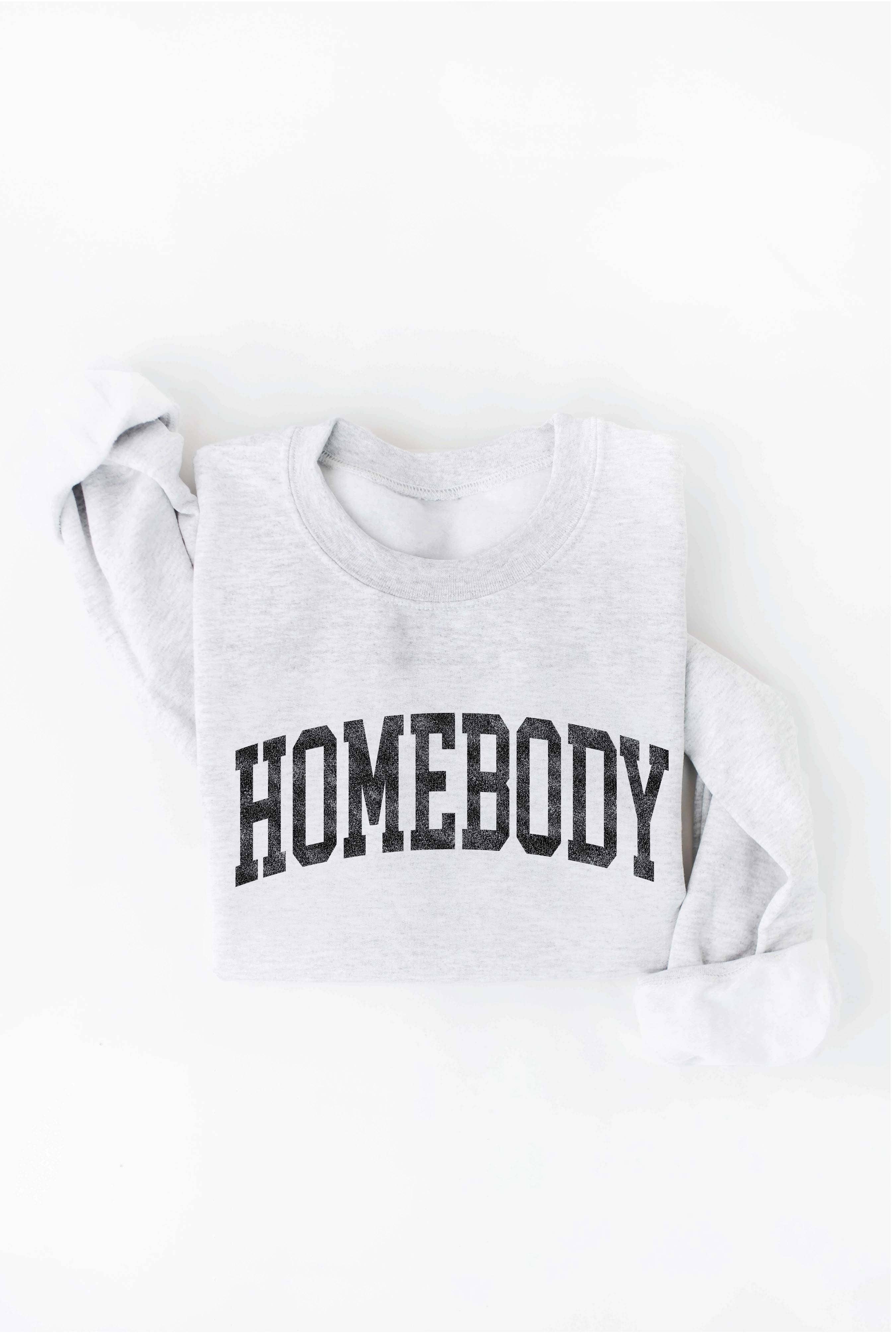 HOMEBODY Graphic Sweatshirt: ROSE / L