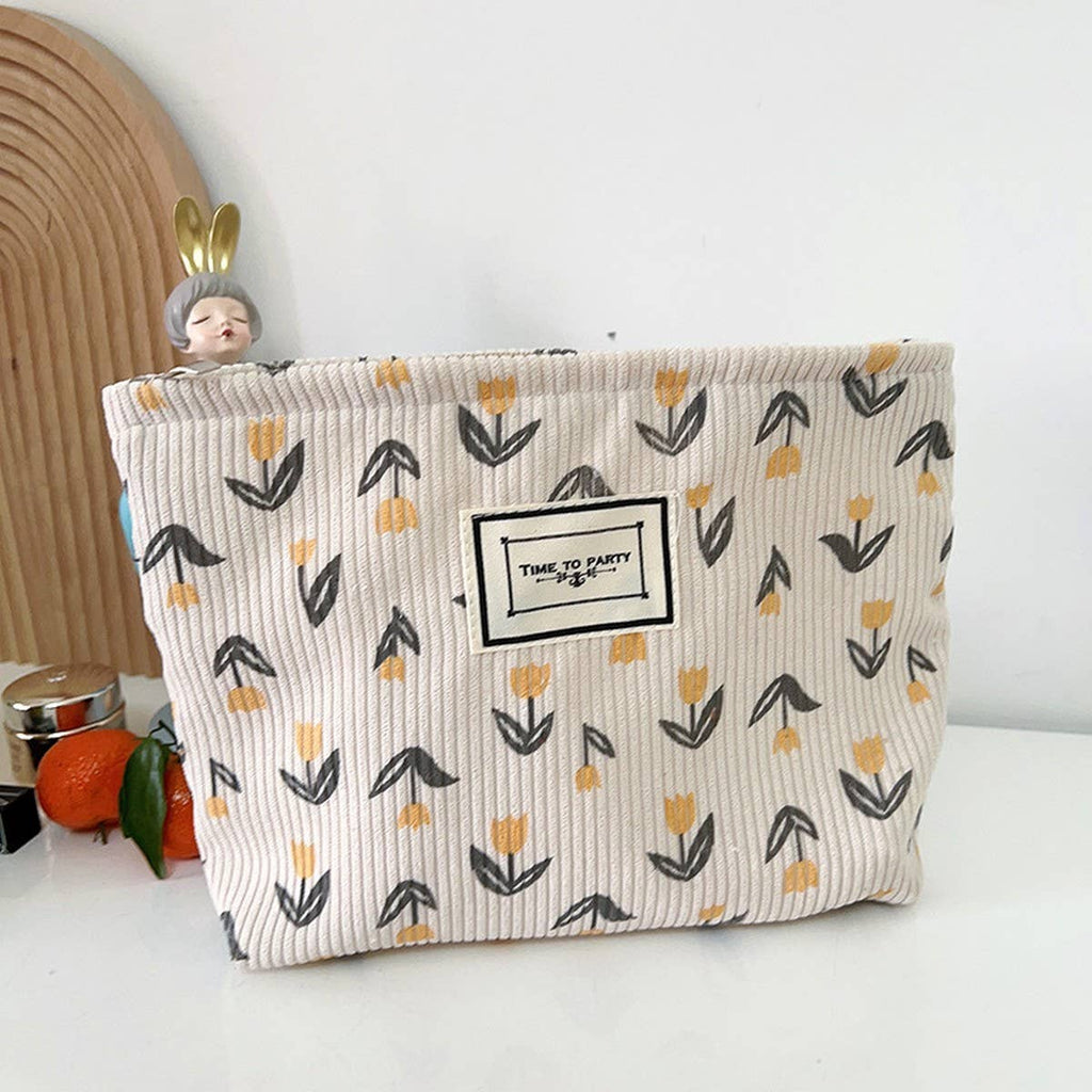 PORTABLE TRAVEL STORAGE BAG MAKEUP BAG_CWAB1223: Orange / (OS) 2
