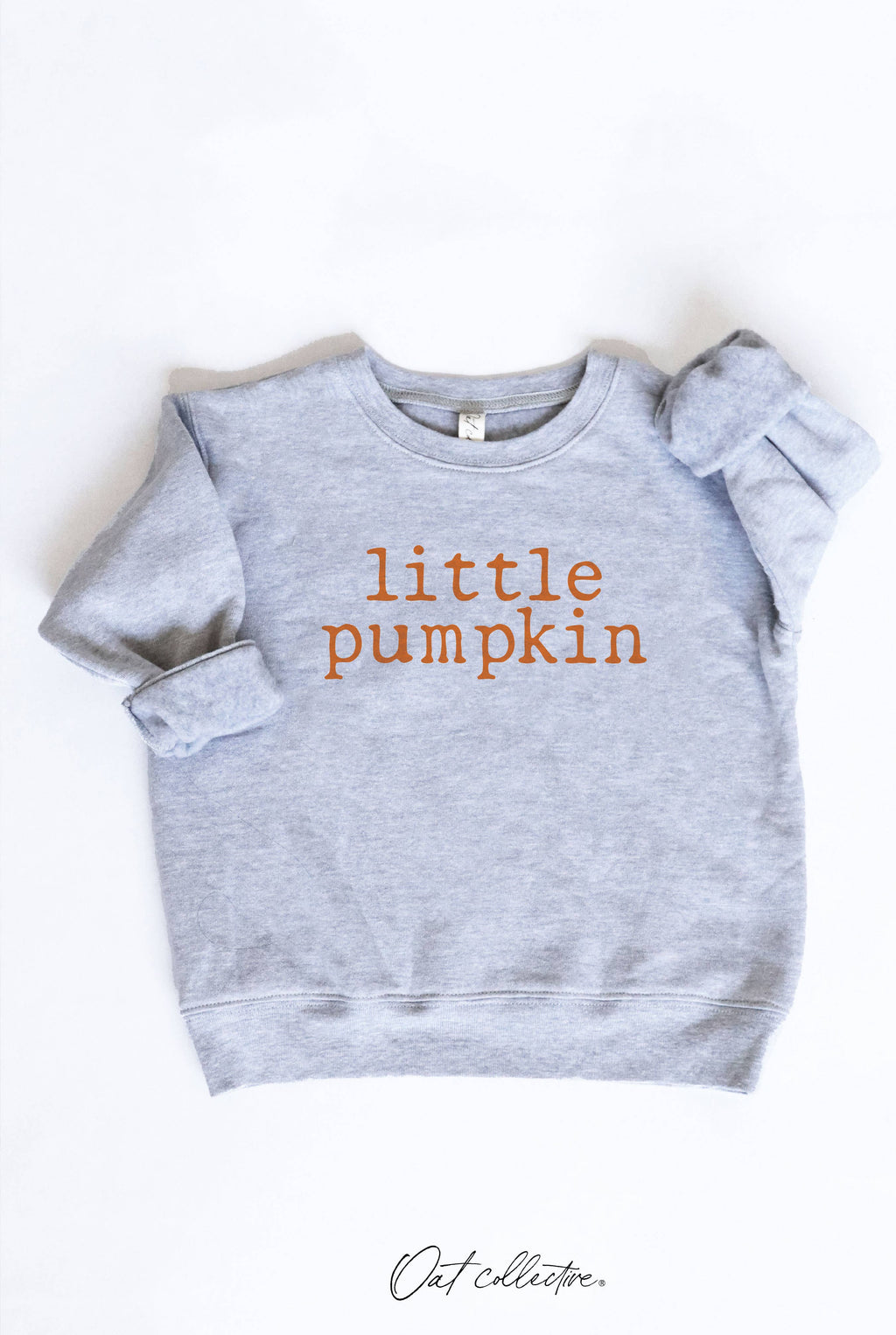 LITTLE PUMPKIN Toddler Graphic Sweatshirt: AUTUMN LEAF / 4T