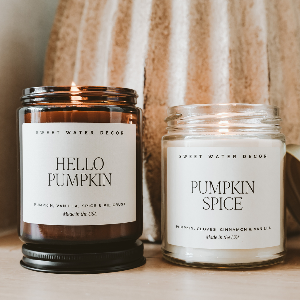 Pumpkin Spice 9 oz Soy Candle - Fall Decor and Gifts