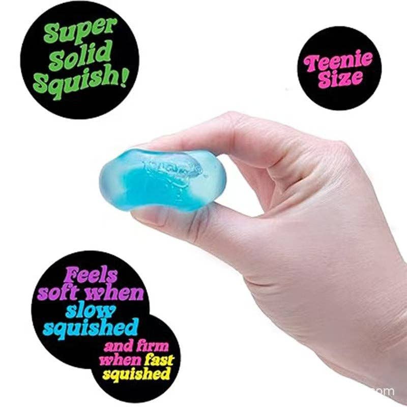 Nice Cube Jellyfish Squishy Sensory Stress Relief Toys in Box Squeeze Fidget Toy: Pink cube / 1 pc