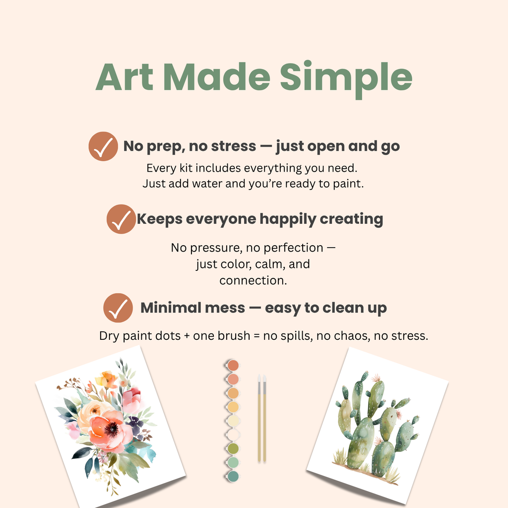 All-In-One Watercolor Paint Set - Desert Bloom DIY Craft
