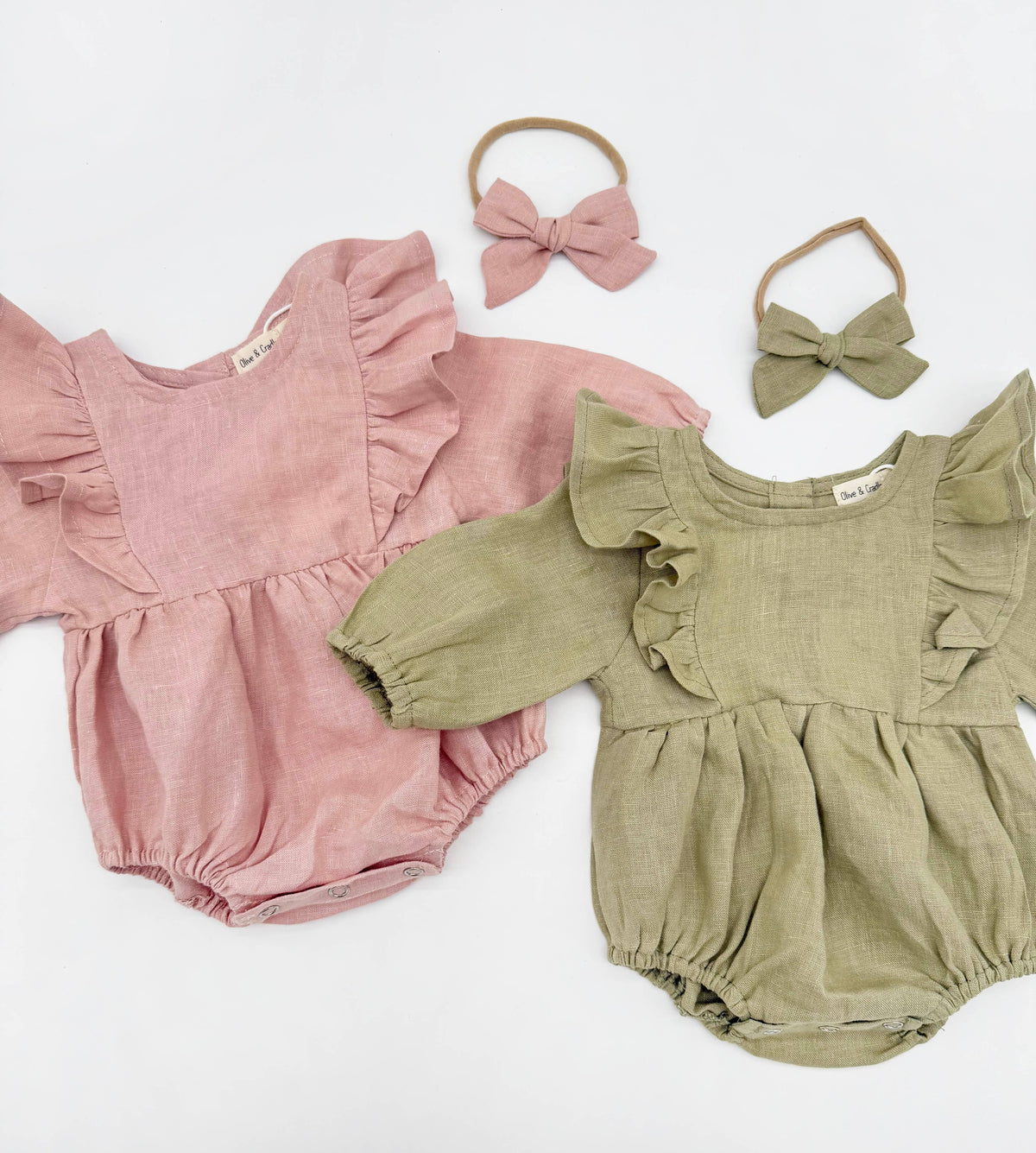 Gabriella Longsleeve Romper with Bow: Plum / 0-3 months