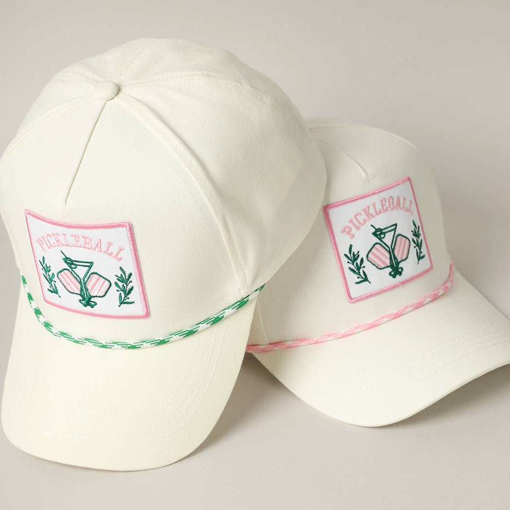 Pickleball Drink Embroidery Patch Trucker Hat