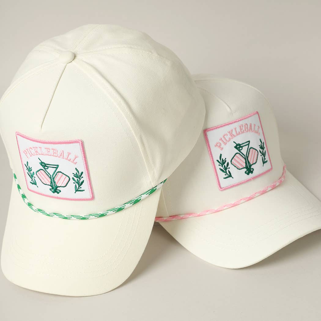 Pickleball Drink Embroidery Patch Trucker Hat