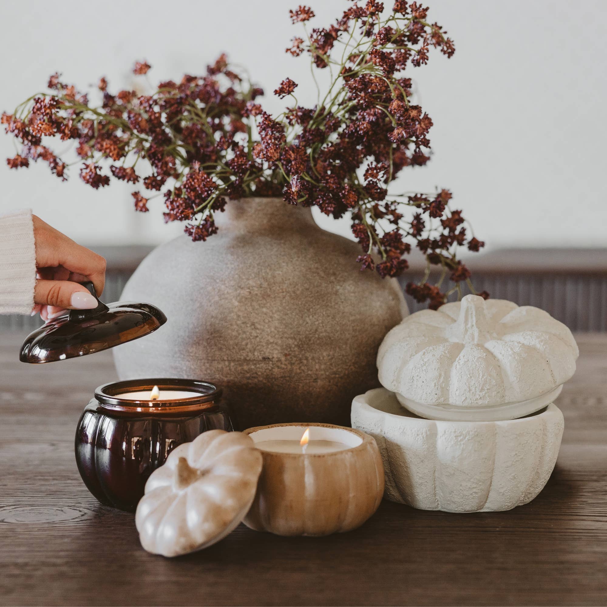 *NEW* Pumpkin Spice Soy Candle - 8 oz Pumpkin Jar, Fall Gift