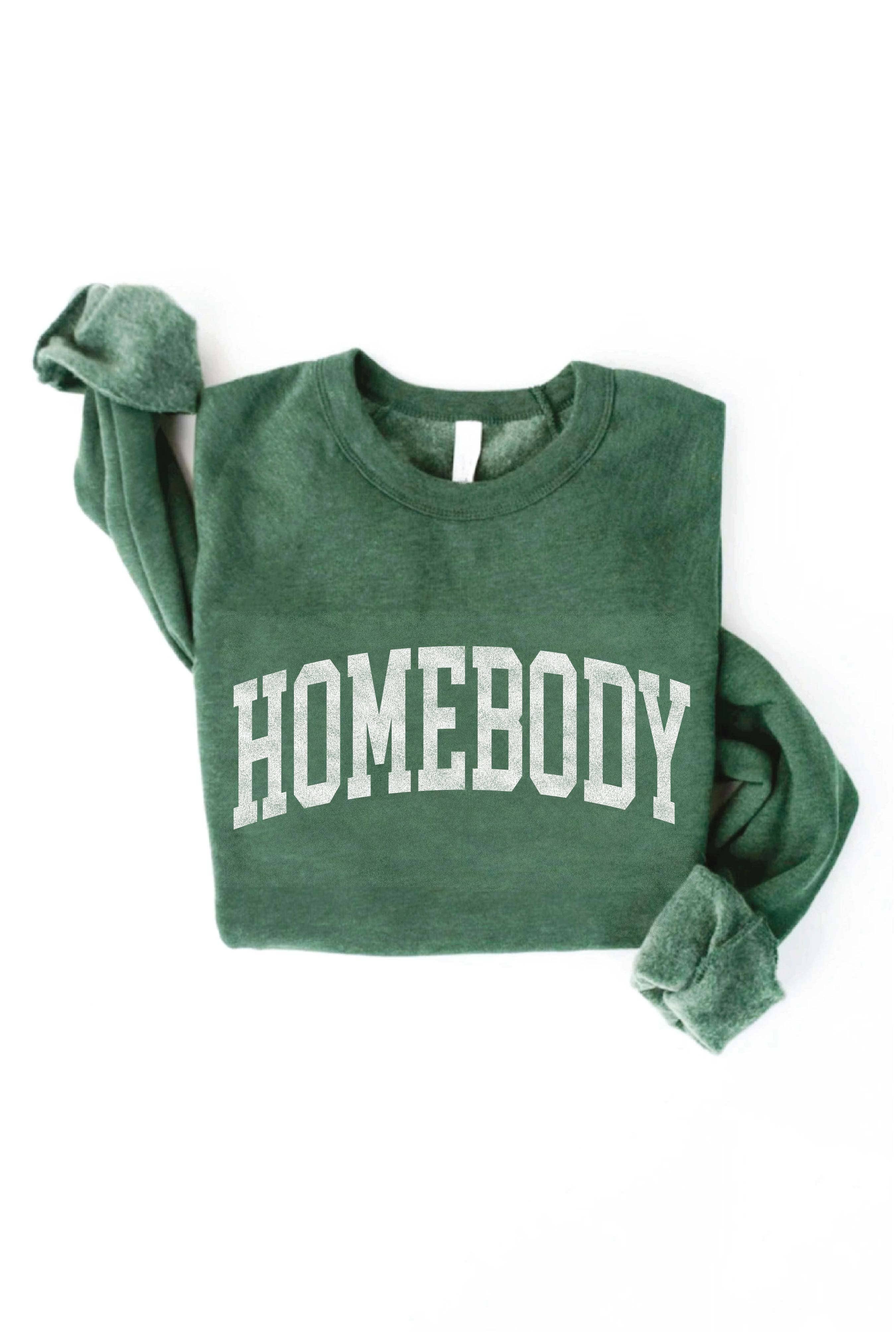 HOMEBODY Graphic Sweatshirt: ROSE / L