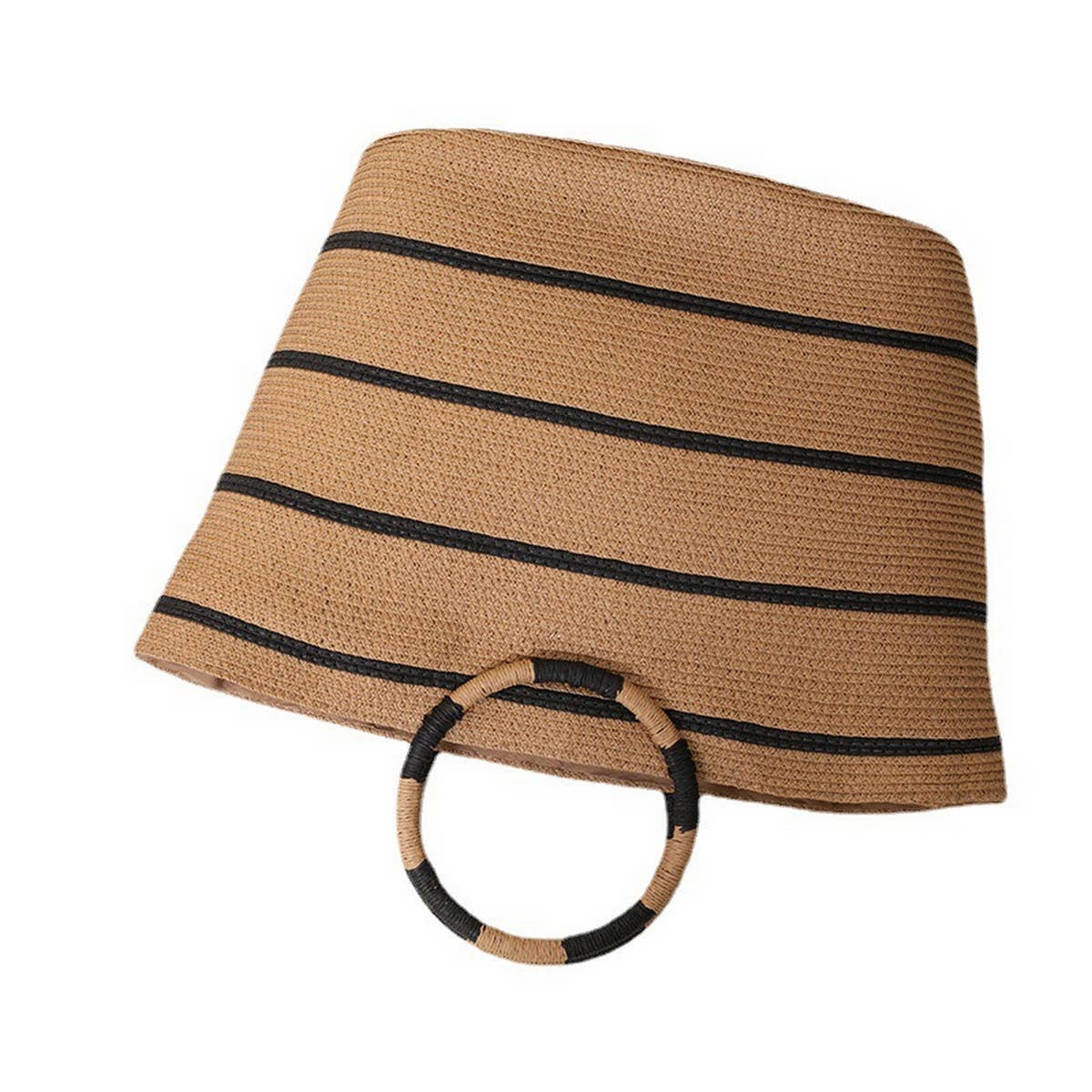 NEW STRIPED TOTE STRAW BAG WOVEN BAG