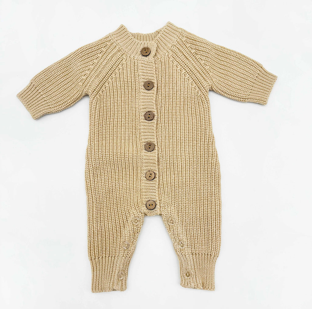 Cotton knitted Jumper Meko: Pine / Newborn