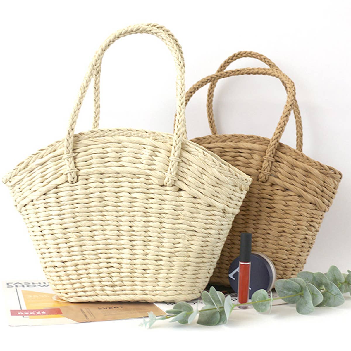 SUMMER WOVEN CASUAL STRAW TOTE